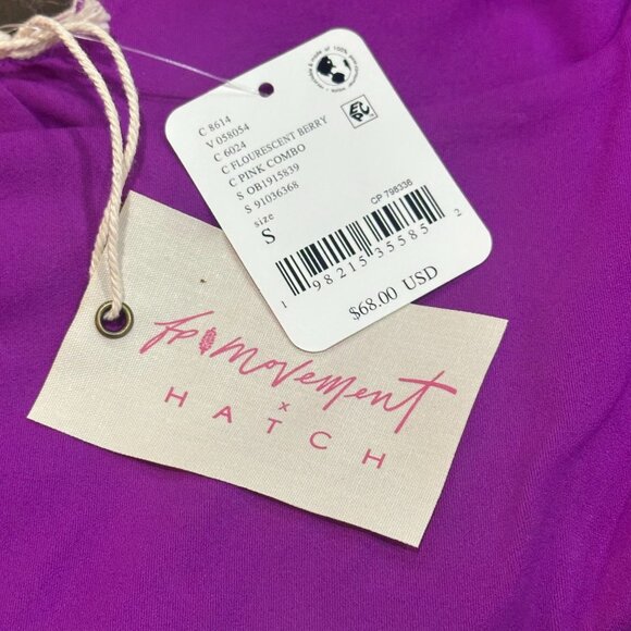FP Movement x Hatch Never Better‎ Square Neck Maternity Bra SM Florescent Berry - Picture 7 of 7